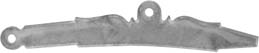 Sideplate for L&R's Bailes Lock, wax cast nickel silver